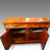 Victorian mahogany chiffonier sideboard cupboards open