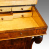 Victorian walnut Davenport with side door interior