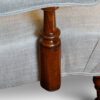 Victorian walnut library easy chair arm support