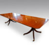 12 Seat twin pillar mahogany Georgian style dining table