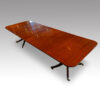 12 Seat twin pillar mahogany Georgian style dining table.3