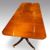 12 Seat twin pillar mahogany Georgian style dining table,2