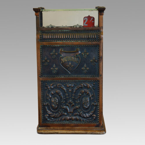 Antique bronze small cash register, 4