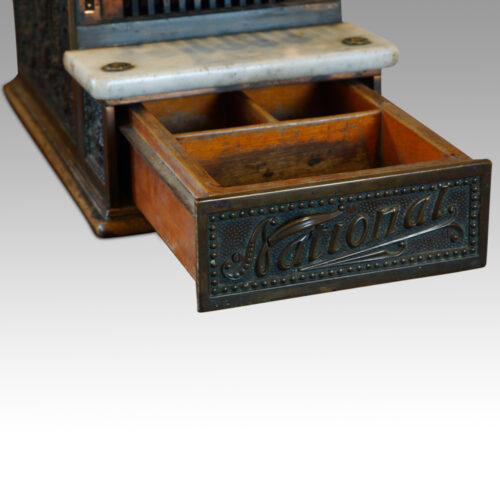 Antique bronze small cash register,2