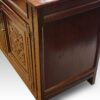 Antique carved oak sideboard end
