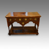 Antique oak dresser side table
