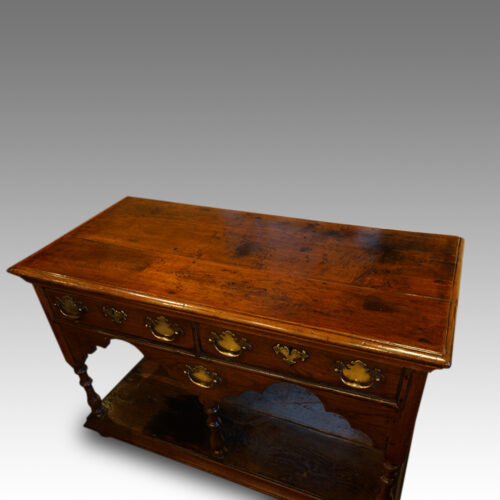 Antique oak dresser side table top