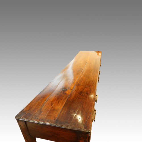 Antique oak narrow potboard dresser base top