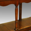 Antique oak narrow potboard dresser base turned leg