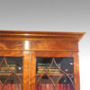 Edwardian mahogany cabinet bookcase cornice