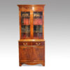 Edwardian mahogany cabinet bookcase front