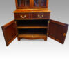 Edwardian mahogany cabinet bookcase interior
