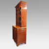 Edwardian mahogany cabinet bookcase side view