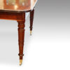 George IV mahogany extending dining table leg