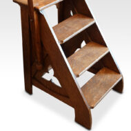 Gothic oak library steps treads
