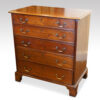 Late Georgian mahogany small chest of drawers at angle