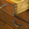Late Georgian mahogany small chest of drawers dove tails