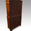 Mahogany bow front small linen press back