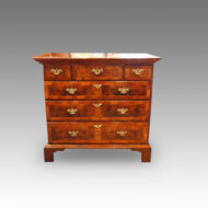 Queen Anne walnut and oak chest
