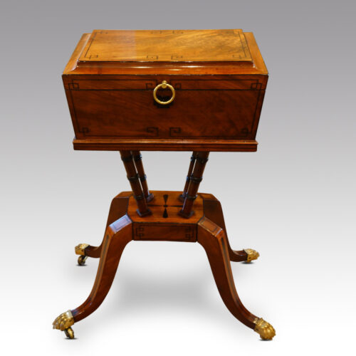 Regency mahogany workbox