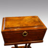 Regency mahogany workbox, top