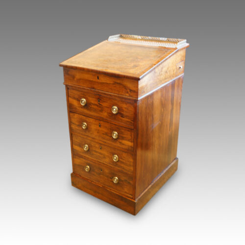Regency rosewood swivel top Davenport desk