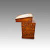 Regency rosewood swivel top Davenport desk,2