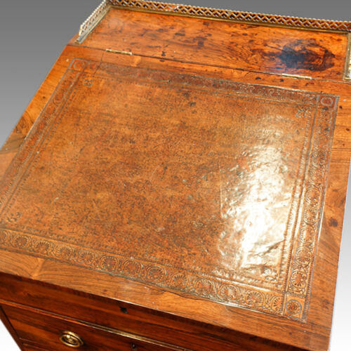 Regency rosewood swivel top Davenport desk,3