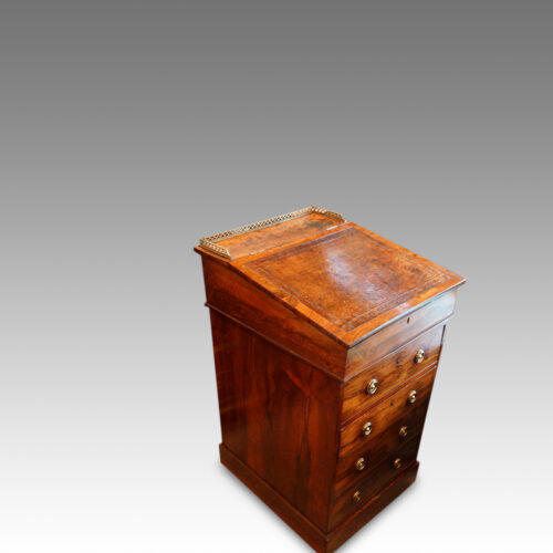 Regency rosewood swivel top Davenport desk,6