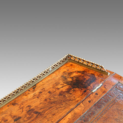 Regency rosewood swivel top Davenport desk