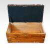 Victorian camphorwood and leather ottoman interior