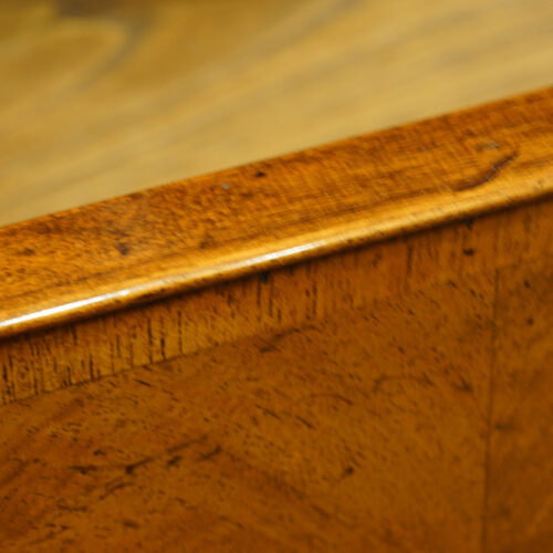 Walnut highboy chest drawer front