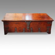 Antique hardwood Colonial chest