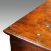 Antique hardwood Colonial chest detail
