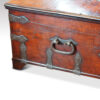Antique hardwood Colonial chest end