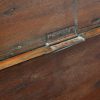 Antique teak trunk with iron straps and brass corners hinge