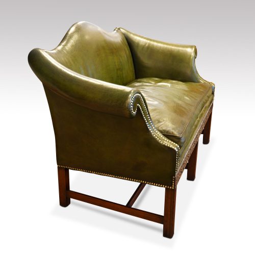 Camel back Chippendale style sofa end