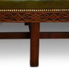 Camel back Chippendale style sofa front middle leg