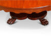 Circular mahogany coffee table base