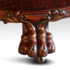 Circular mahogany coffee table foot