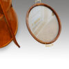 Edwardian inlaid mahogany oval tray table glass tray