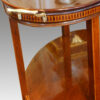 Edwardian inlaid mahogany oval tray table tray edge