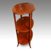 Edwardian inlaid mahogany oval tray table without tray