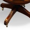 Edwardian mahogany swivel desk chair base
