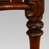 Pair of William IV mahogany library chairs leg carving