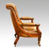 Pair of William IV mahogany library chairs side view