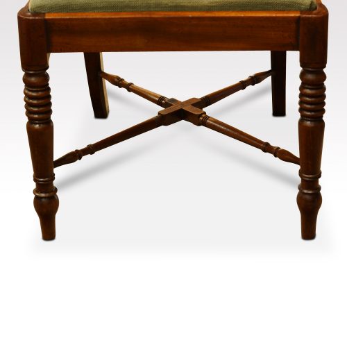 Set of 8 William IV mahogany dining chairs base