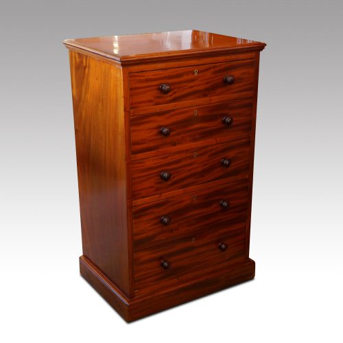 Victorian Heal & Co. mahogany flight of drawers
