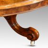 Victorian burr walnut coffee table leg