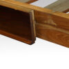 Victorian mahogany extending dining table with 2 leaf inserts runners